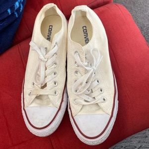 All white ALL STAR Converse